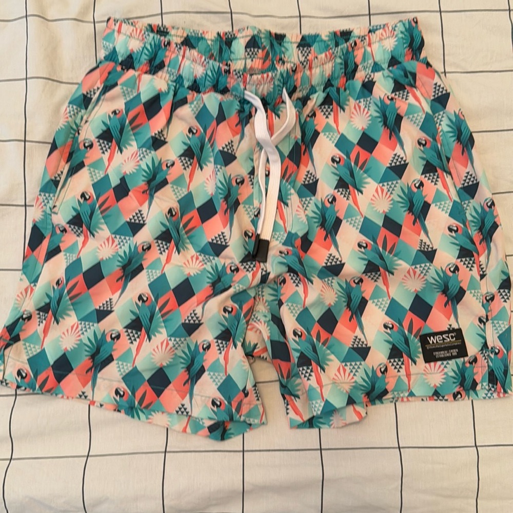 Funky flamingo shorts